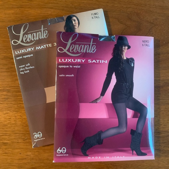 Levante pantyhose, 2 pairs: opaque & semi-opaque - Picture 1 of 5